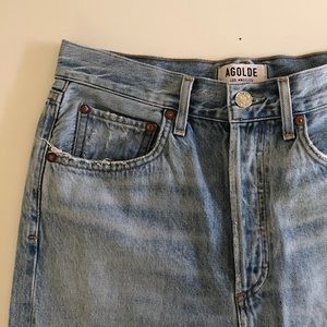 AGOLDE, Riley High Rise Straight Crop, sz 27